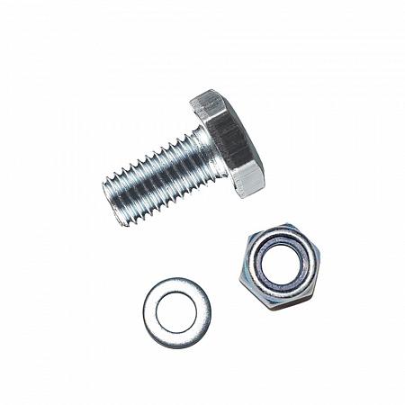 болт с шестигранной головкой м10х100 din 933 + гайка + шайба оцинк. (уп.2шт) tech-krep/zitar 136917 от BTSprom.by