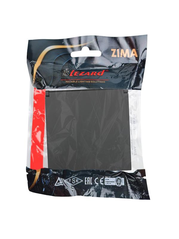  Розетка 1-мест. с/з с крышкой ПБТ СП ZIMA IP20 16А безвинт. зажим черн. бархат LEZARD 704-4288-123BQC фото в каталоге от BTSprom.by