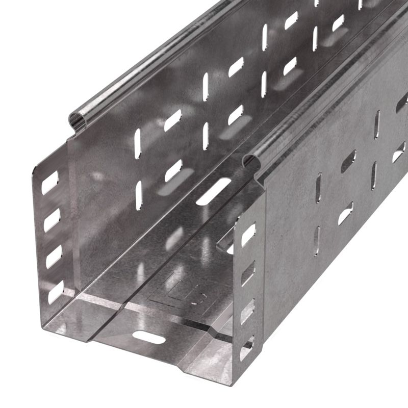 Лоток листовой перфорированный 100х100 L3000 сталь 0.7мм Стандарт Промрукав PR16.0004 от BTSprom.by