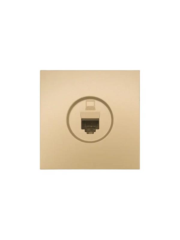 розетка компьютерная 1-мест. сп zima ip20 зол. lezard 704-3688-139 от BTSprom.by