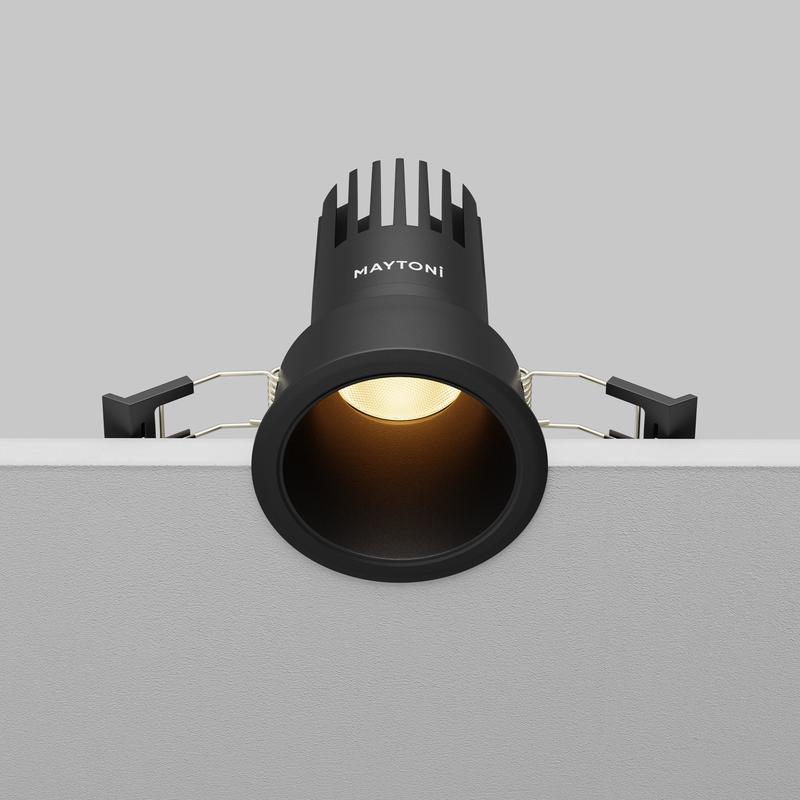  Светильник Dip 2700К 10Вт 50град. встраив. Maytoni DL116-10W-2.7K-B фото в каталоге от BTSprom.by