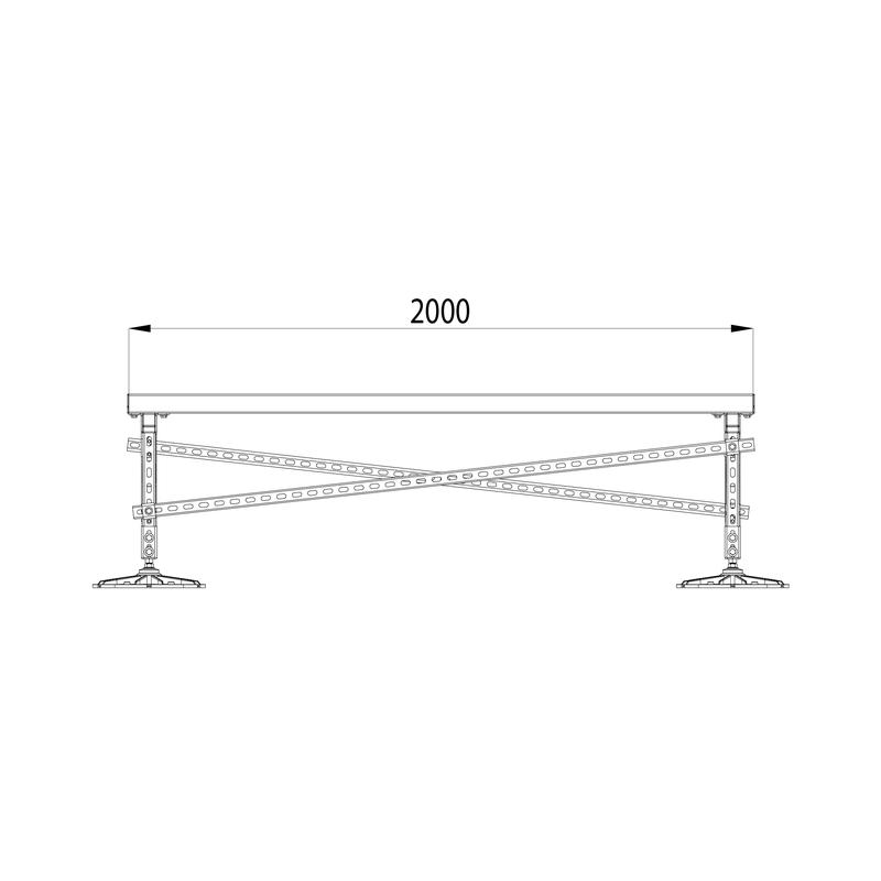  Конструкция опорная для установки оборудования TECHNORAPTOR FOOT 1500х2000 тип 1 HD КМ TR0234 фото в каталоге от BTSprom.by