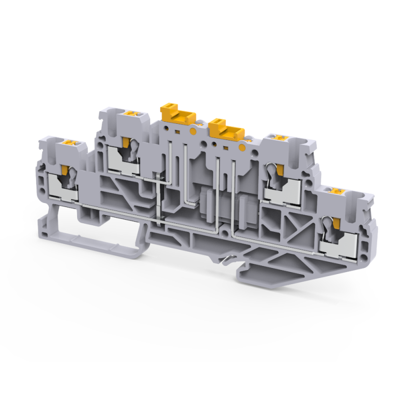 клемма 2х-ярусная push-in opticlip cpdlk-2.5-2l-mt-n-i-s сер. кэаз 331874 от BTSprom.by
