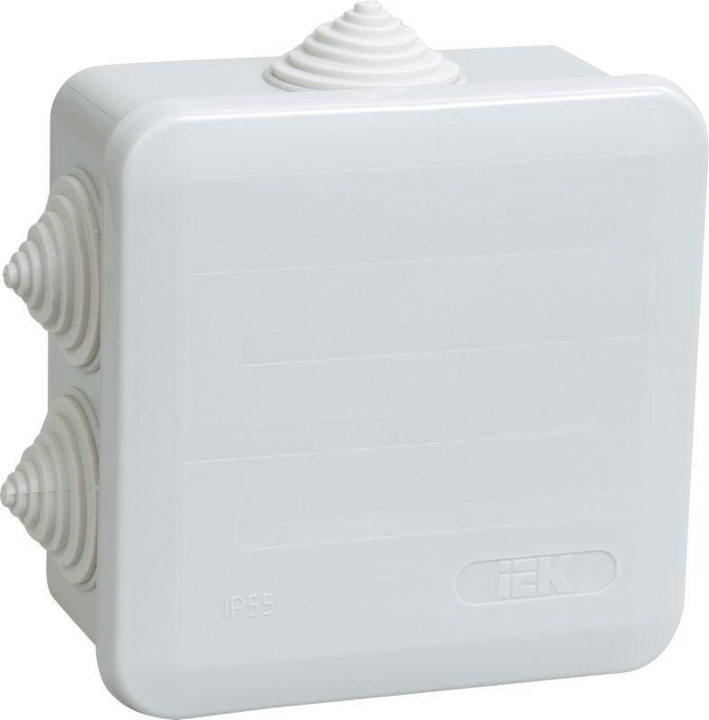 коробка распаячная оп 100х100х50 ip44 км41255 iek ukoz11-100-100-050-k41-44 от BTSprom.by
