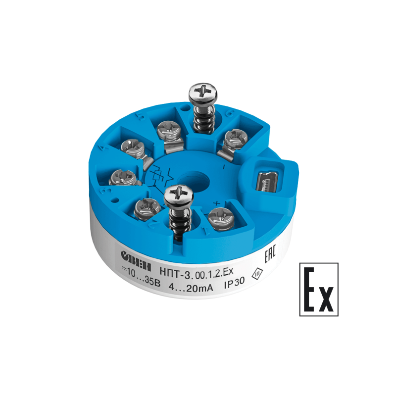  Преобразователь измерительный (РТ100 0…+500град.C) НПТ-2.53.1.2 ОВЕН 36311 фото в каталоге от BTSprom.by