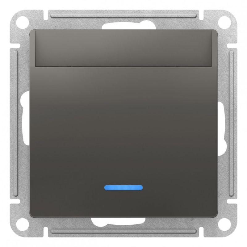  Выключатель карточный СП AtlasDesign 10А IP20 без задержки времени механизм сталь SE ATN000967 фото в каталоге от BTSprom.by