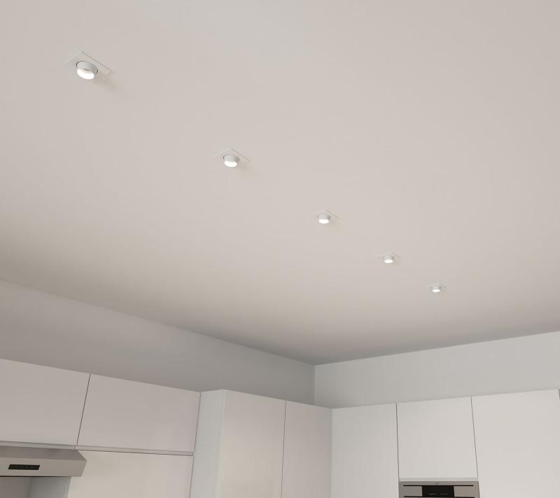  Светильник 15Вт LED GU5.3 IP20 встраив. пластик бел. DENKIRS 697502 фото в каталоге от BTSprom.by