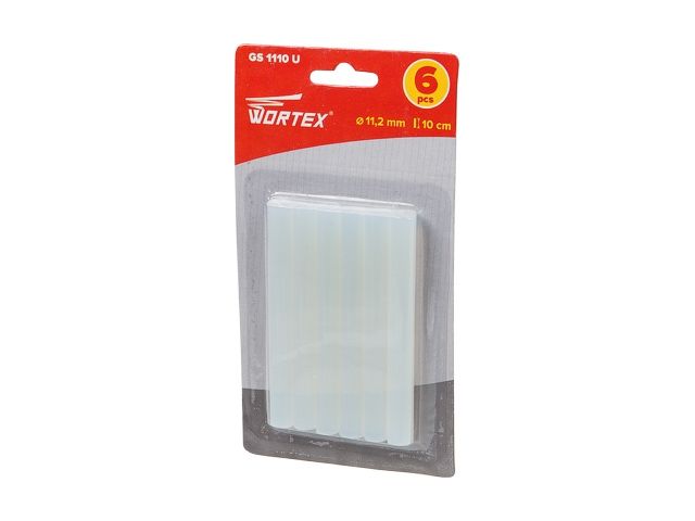 клеевые стержни wortex (универс., 11.2х100 мм, 6 шт в блистере) (pvc универсальный, 11,2х100 мм, 6 шт) gs1110u00011 от BTSprom.by