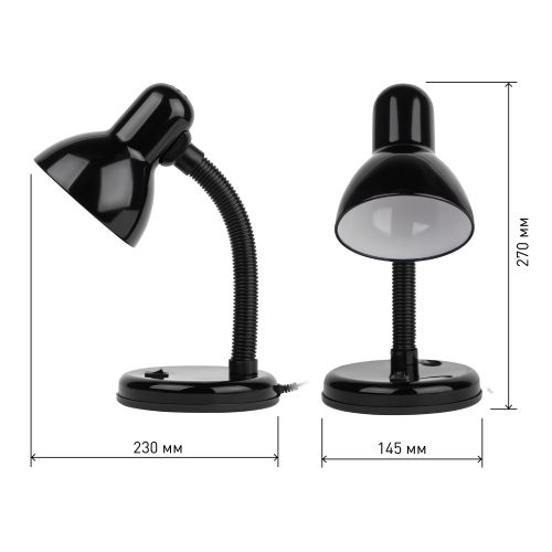  Светильник N-120-E27-40W-BK настол. черн. ЭРА C0041453 фото в каталоге от BTSprom.by