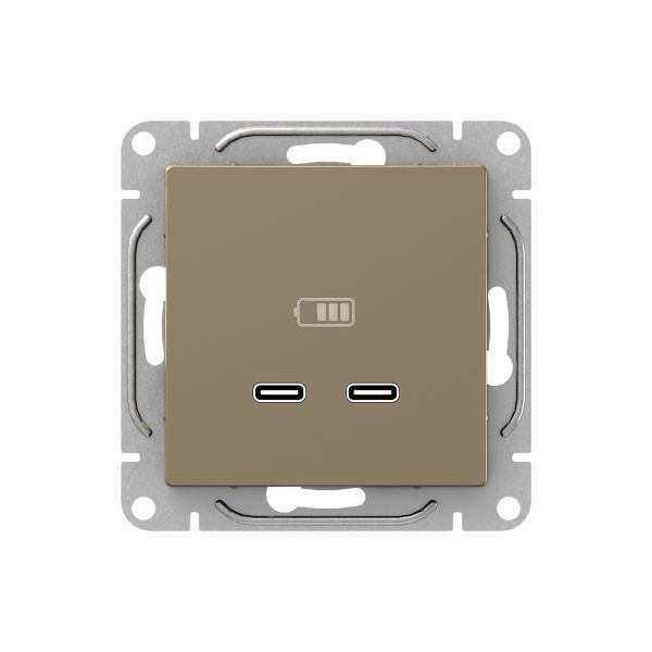 розетка 2-м сп эпика usb-c механизм шампань ekf up1-soc-2usbc от BTSprom.by