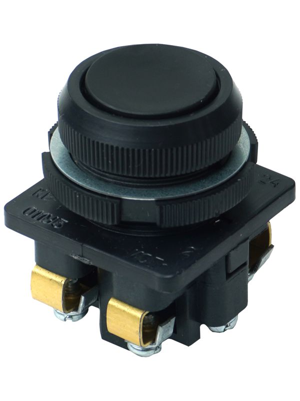 выключатель кнопочный ке-011 у3 исп.2 1но+1нз цилиндр 10а ip40 660в черн. электротехник et502424 от BTSprom.by