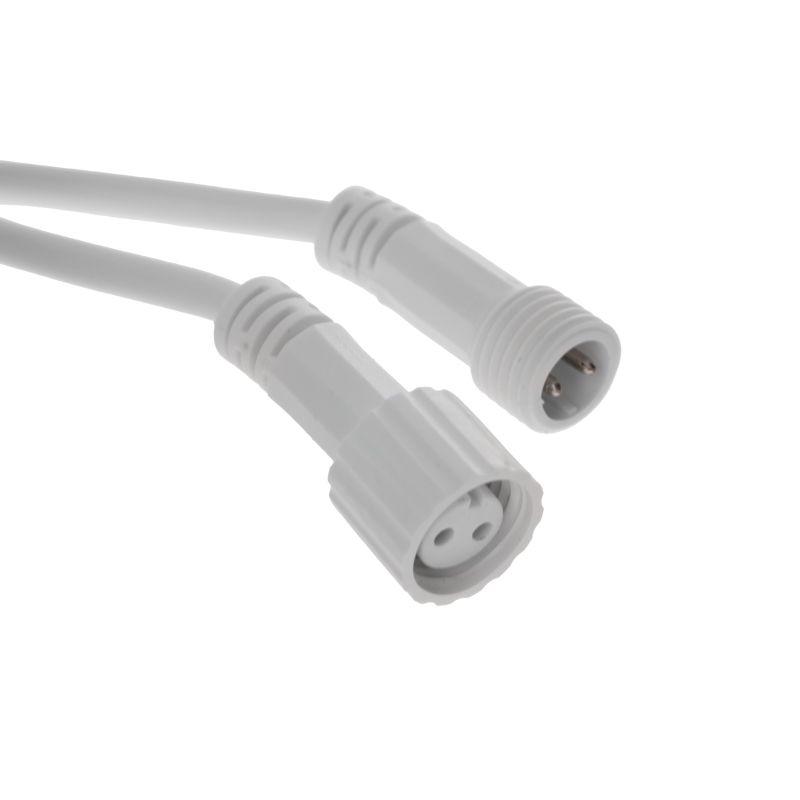  Коннектор с проводами папа-мама 2 pin бел. каучук Neon-Night 315-435 фото в каталоге от BTSprom.by