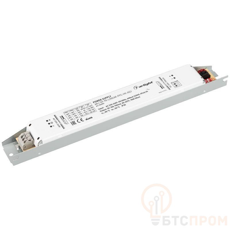 Блок питания ARJ-SP-90-LINEAR-PFC-HV-ADJ 90Вт 350-700мА IP20 метал. 5 лет Arlight 032901 фото в каталоге от BTSprom.by  Блок питания ARJ-SP-90-LINEAR-PFC-HV-ADJ 90Вт 350-700мА IP20 метал. 5 лет Arlight 032901 фото в каталоге от BTSprom.by