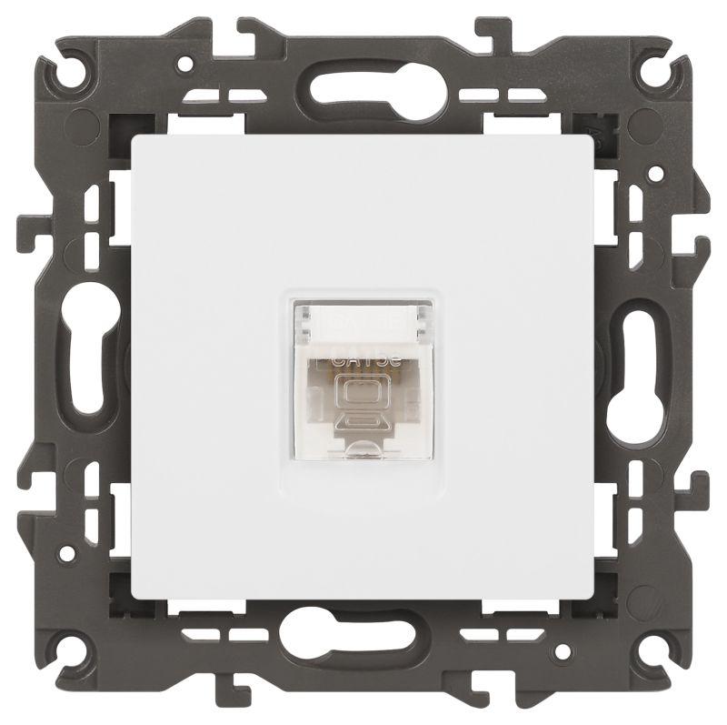 розетка компьютерная elegance 14-3107-01м rj45 матов. бел. эра б0065763 от BTSprom.by