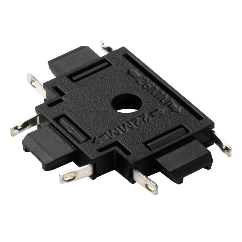 коннектор mtr16 ct-bl t-обр. накладной шинопровод низковольтный pro черн. jazzway 5057333 от BTSprom.by