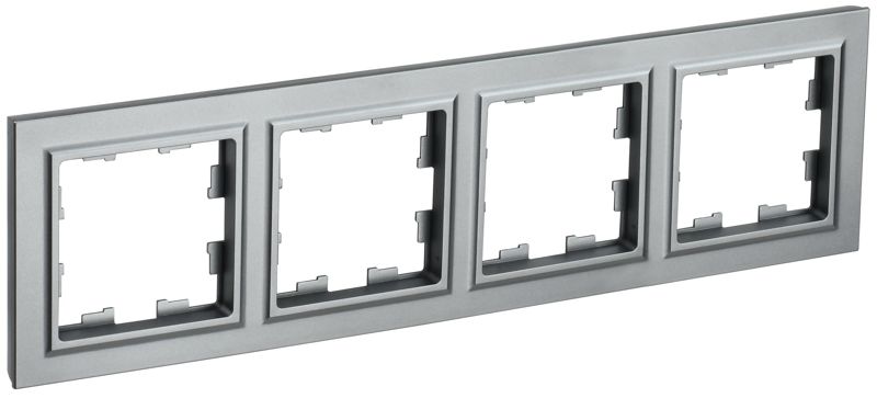 рамка 4-м brite ру-4-брс сталь iek br-m42-k46 от BTSprom.by