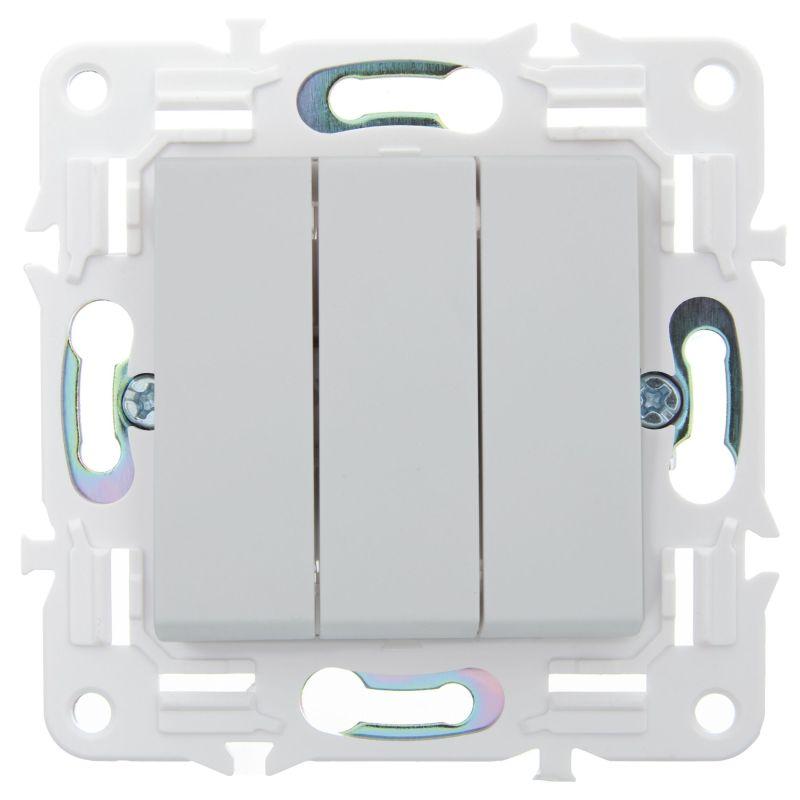  Выключатель 3-кл. SKANDY 10А SK-V11W арктич. бел. IEK SK-V30-0-10-K01 фото в каталоге от BTSprom.by