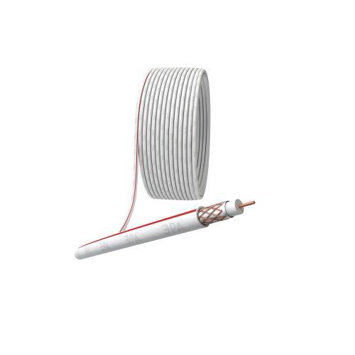 кабель коаксиальный sat 50м 75 ом cu/(оплетка cu 75%) pvc бел. (уп.20м) эра б0044619 от BTSprom.by