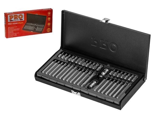 набор бит 40пр. в металл.боксе pro startul (pro-41040) pro-41040 от BTSprom.by