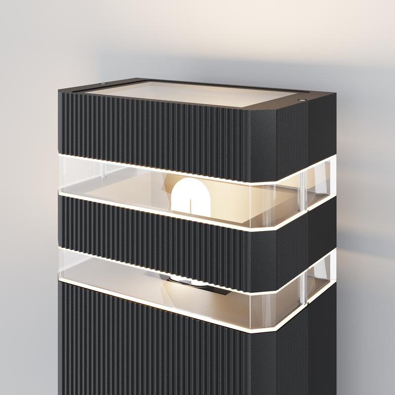  Светильник Unter den Linden 1х60Вт E27 IP54 бра настен. Maytoni O578WL-01B фото в каталоге от BTSprom.by