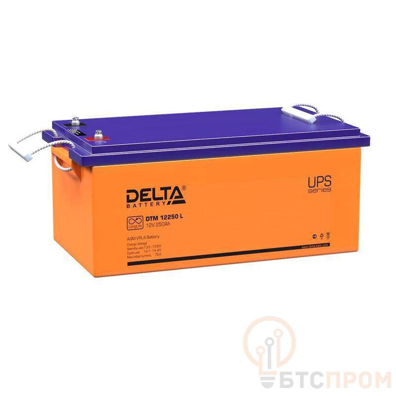  Аккумулятор UPS 12В 250А.ч Delta DTM 12250 L фото в каталоге от BTSprom.by