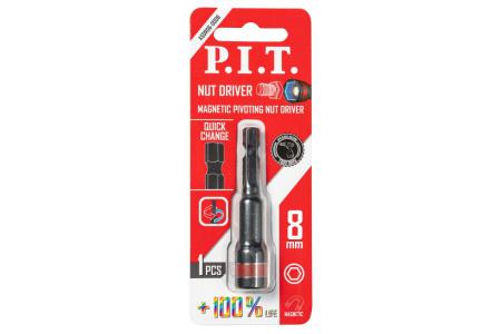 бита ударная с торцевой головкой магнитная 65х8мм impact торсионная зона p.i.t. asdr06-0008 от BTSprom.by