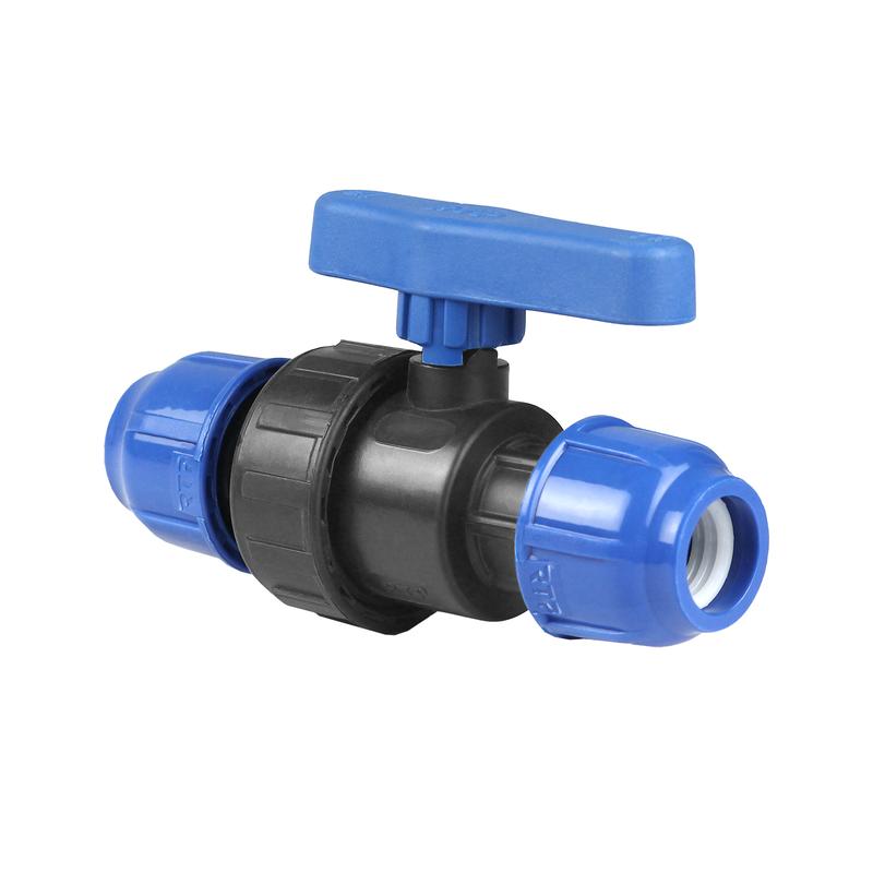 кран шаровой компрессионный pn10 d40 для пэ труб rtp 16353 от BTSprom.by