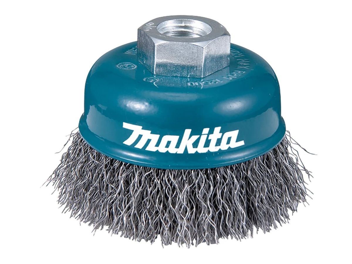 щетка д/шлиф.маш. проволочная чашечная 75 мм makita (для ушм, d75 мм, толщ. проволоки 0.5 мм, нержавейка, m14х2) d-77453 от BTSprom.by