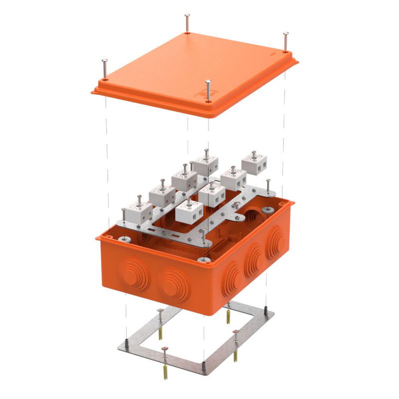 коробка огнестойкая оп е15-е120 ral2004 200х150х75 промрукав 40-0320-fr10.0-16 от BTSprom.by