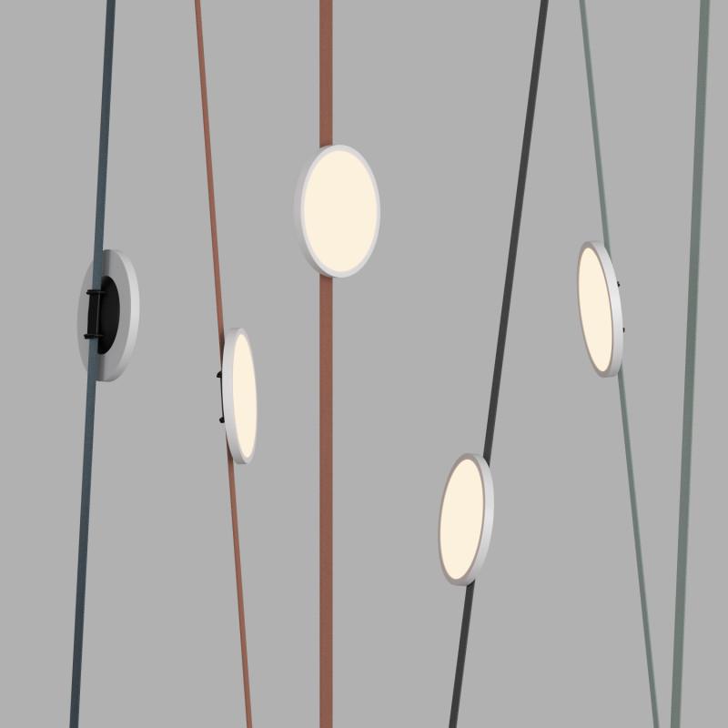  Светильник для трека-ремня Belty Flow 10Вт 3000К IP20 48В DC 168х29.5мм RA90 120град. со светодиодом алюм. бел. с черн. DENKIRS 760248 фото в каталоге от BTSprom.by