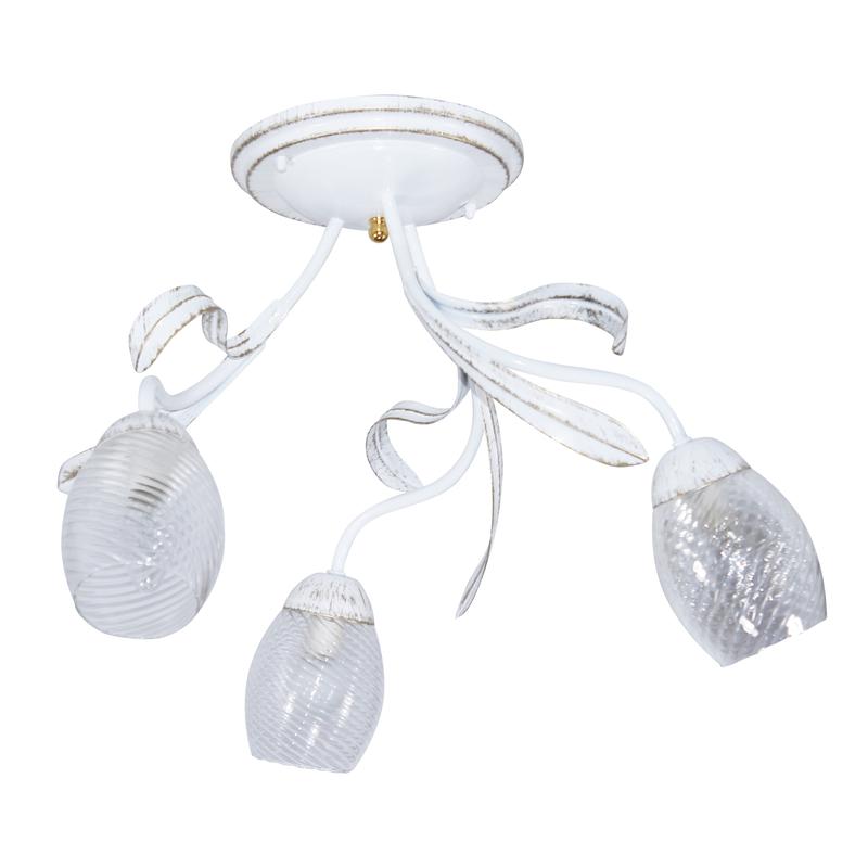 светильник "лилия" 131 (плафон 0013) нпб 01-3х60-141 e27 (им) потолочн. бел./зол. элетех 1005405404 от BTSprom.by