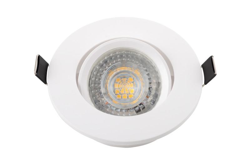  Светильник 10Вт GU5.3 IP20 LED встраив. пластик бел. DENKIRS 529034 фото в каталоге от BTSprom.by