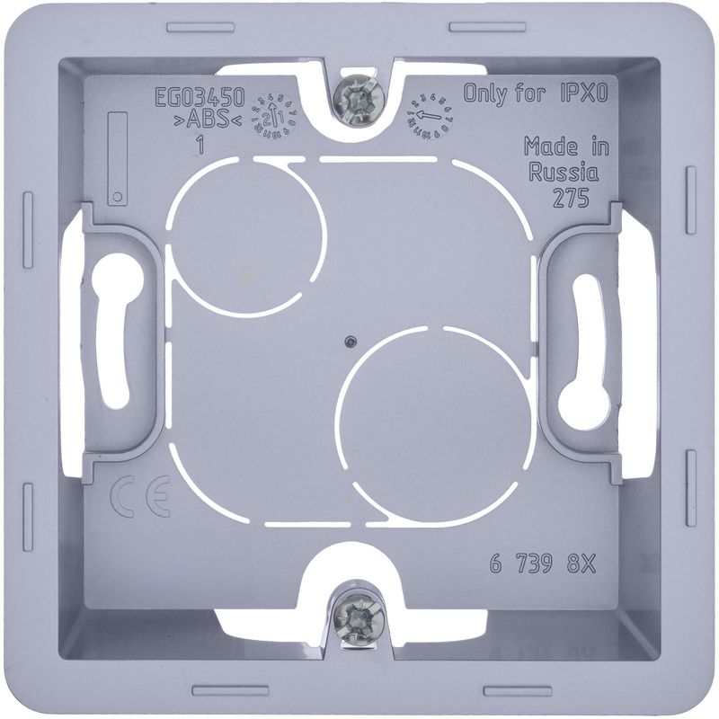  Коробка 1-м ОП Inspiria алюм. IEK 673982 фото в каталоге от BTSprom.by