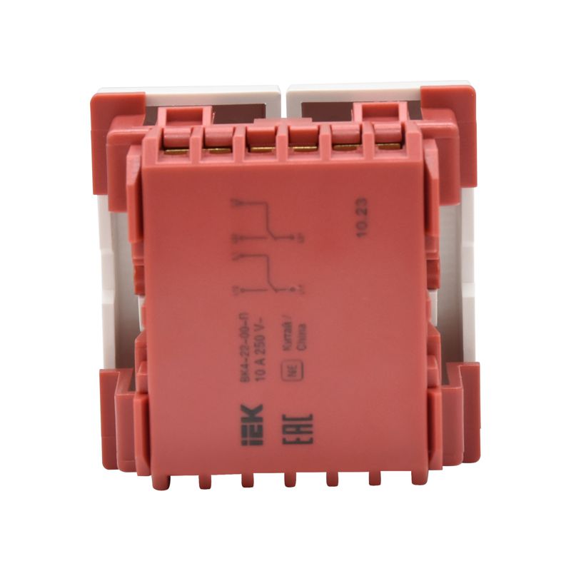  Переключатель проходной 2-кл. 2мод. 10А IP20 ВК4-22-00-П бел. PRIMER IEK CKK-40D-PD2-K01 фото в каталоге от BTSprom.by