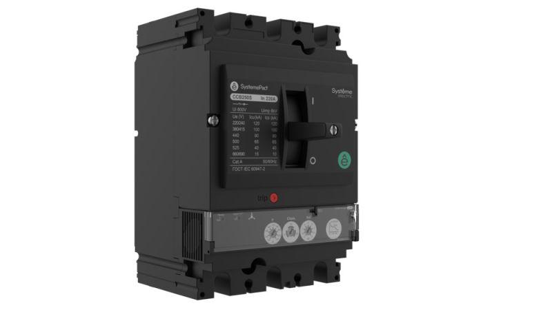 выключатель автоматический systemepact ccb160 150ка s1.2m 3p3d 150а рычаг se spc160l15012m3df от BTSprom.by