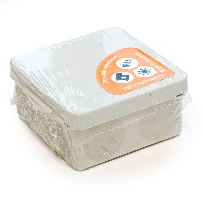  Коробка распределительная ОП для прямого монтажа двухкомпонентн. безгалогенная (HF) 100х100х50 Промрукав 60-0300 фото в каталоге от BTSprom.by