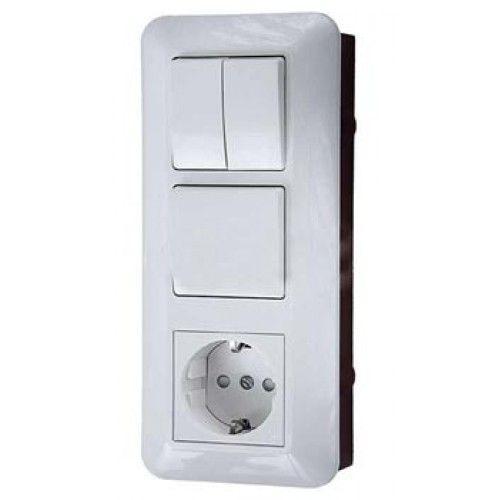  Блок СП Прима (2кл+1кл выкл+роз. с заземл.) (опт. упак) бел. SchE BK2VR-006A-B фото в каталоге от BTSprom.by