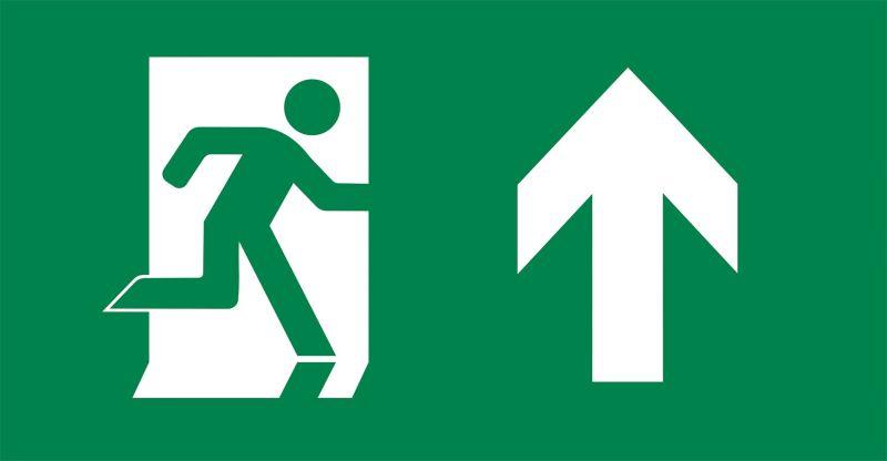 пиктограмма "выход/стрелка вверх" pvc для сса 3000 iek lpc10-2-30-15-vverh от BTSprom.by