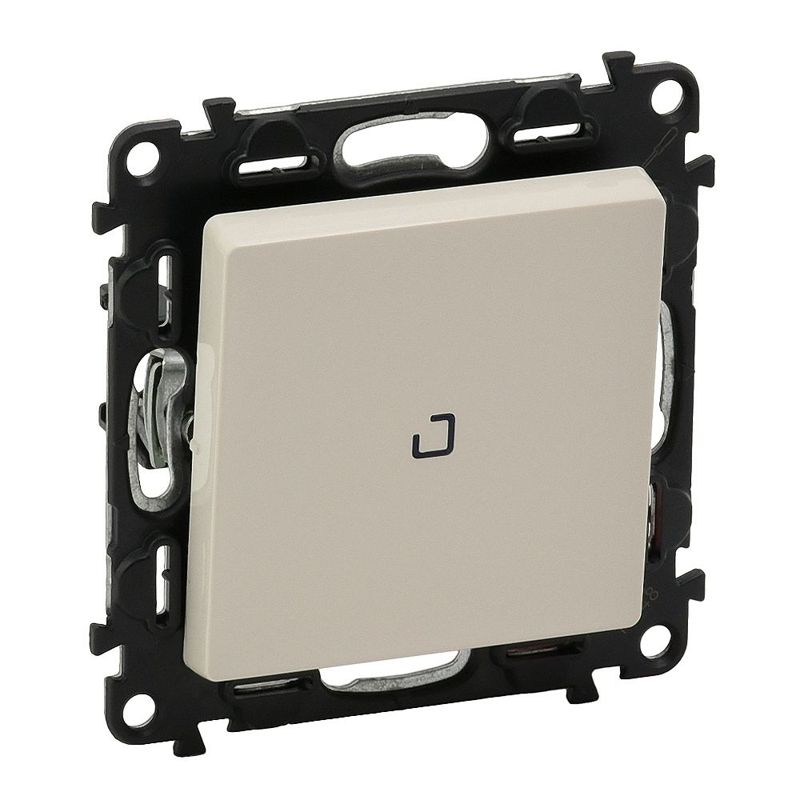выключатель 1-кл. сп valena life 10а ip20 250в 10ax с индикацией с лицев. панелью безвинтов. зажимы механизм сл. кость leg 752204 от BTSprom.by
