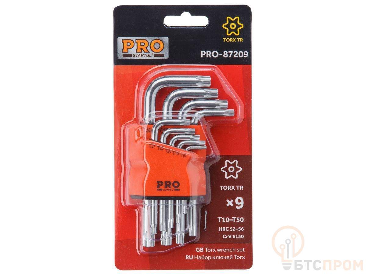  Набор ключей Torx T10-T50 9шт коротк. PRO STARTUL (PRO-87209) фото в каталоге от BTSprom.by