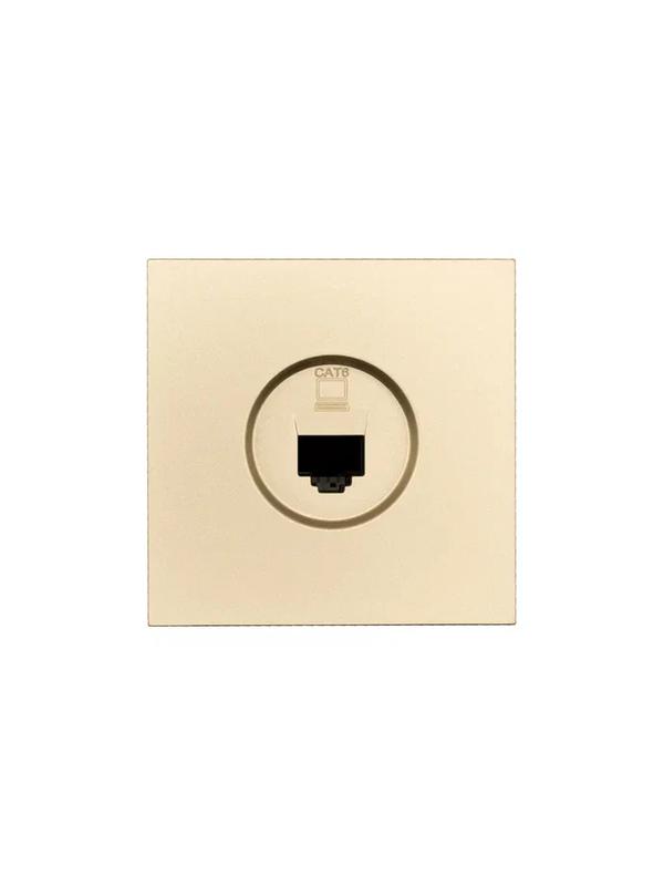 розетка компьютерная 1-мест. сп zima ip20 зол. lezard 704-3688-140 от BTSprom.by