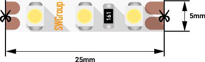 лента светодиодная стандарт 3528 120led/м 9.6вт/м холод. бел. 12в ip20 со скотчем 3м (уп.5м) swg standard 00-00009703 от BTSprom.by
