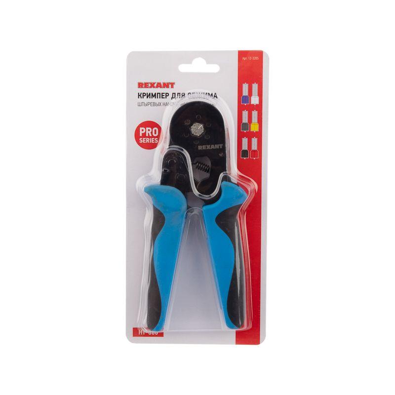  Кримпер для обжима штырьевых након. 0.08-6.0кв.мм (HT-866; HSC8 6-6) Rexant 12-3205 фото в каталоге от BTSprom.by