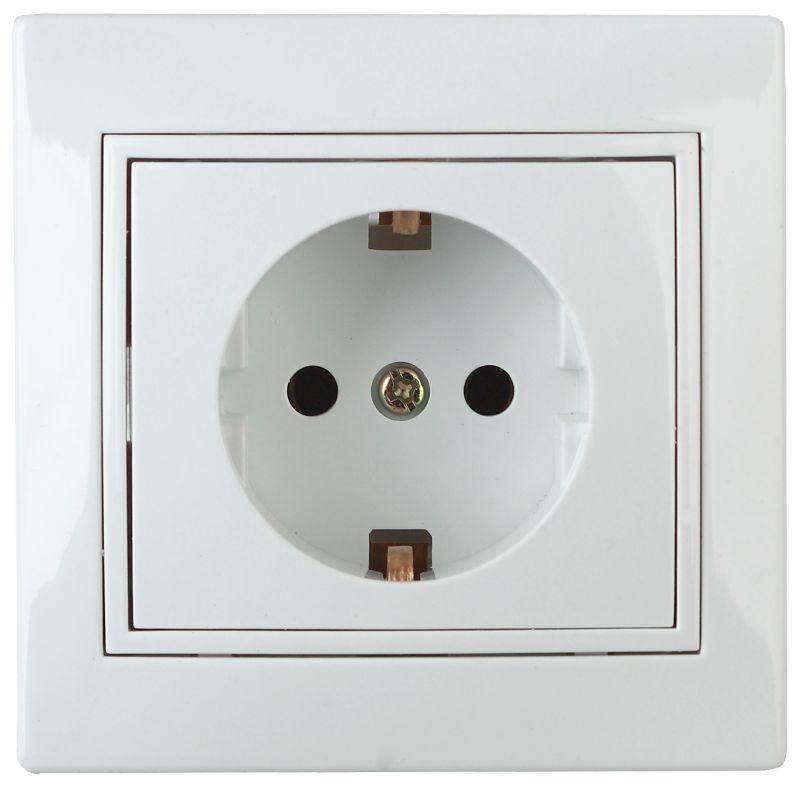 розетка 1-м сп plano 1-206-01 16а ip20 250в 2p+e schuko защ. шторки бел. intro б0053923 от BTSprom.by