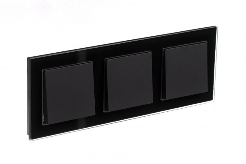  Рамка 3-м AtlasDesign Nature стекло черн. SE ATN321003 фото в каталоге от BTSprom.by