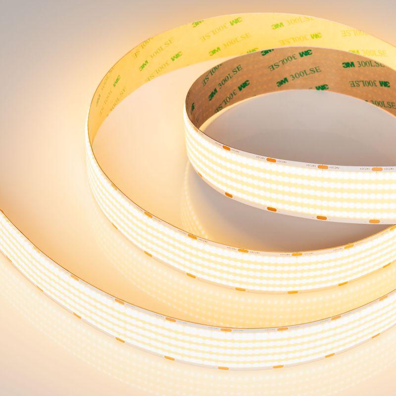 лента светодиодная cob-x1600-30mm 24v warm 2700к 40вт/м ip20 cri>90 (уп.5м) arlight 052224 от BTSprom.by