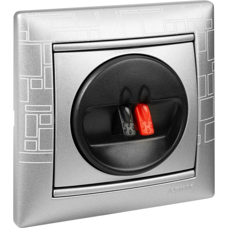  Розетка акустическая одиночная СП Valena механизм алюм. Leg 770223 фото в каталоге от BTSprom.by