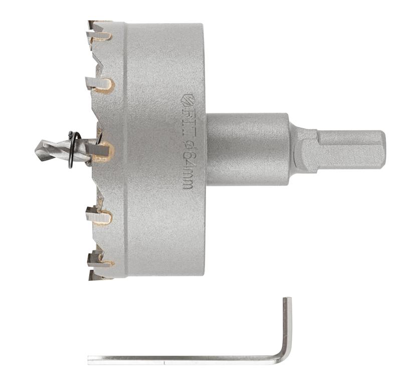  Коронка кольцевая с карбидными вставками Профи 64мм для отверст. в нерж. стали FIT 36853 фото в каталоге от BTSprom.by