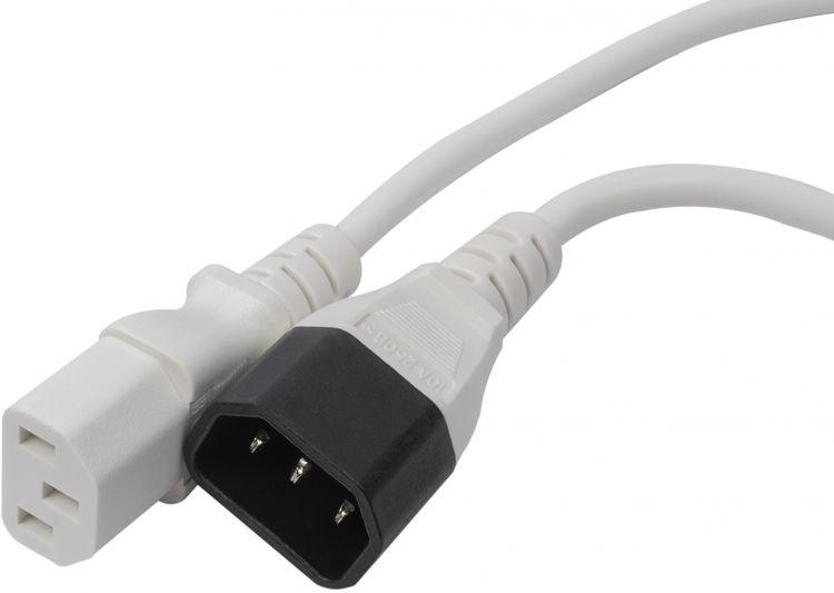 кабель питания пвс-ап 3х1.0 c13 - c14 220/250в 10а 1м бел. filum fl-pc-c13/c14-c1-1.0-wh от BTSprom.by