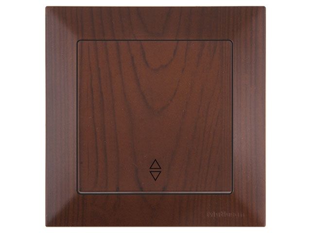 выключатель проходной 1-клав. (скрытый, пруж. зажим) орех, daria, mutlusan (10 a, 250 v, ip 20) 2120 403 0157 от BTSprom.by